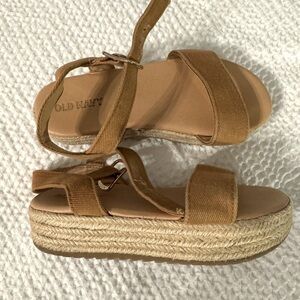 Old Navy girls size 12 espadrille sandals